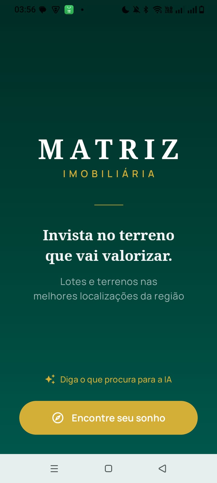 Tela Inicial do App
