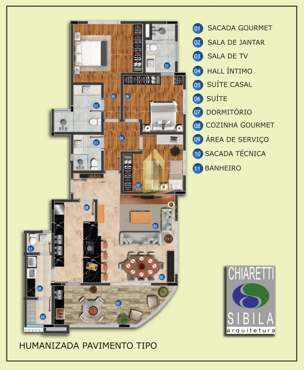 Apartamento à venda no Jardim Piratininga em Franca - Cód. 1442 (Foto 8) - Matriz Imobiliária