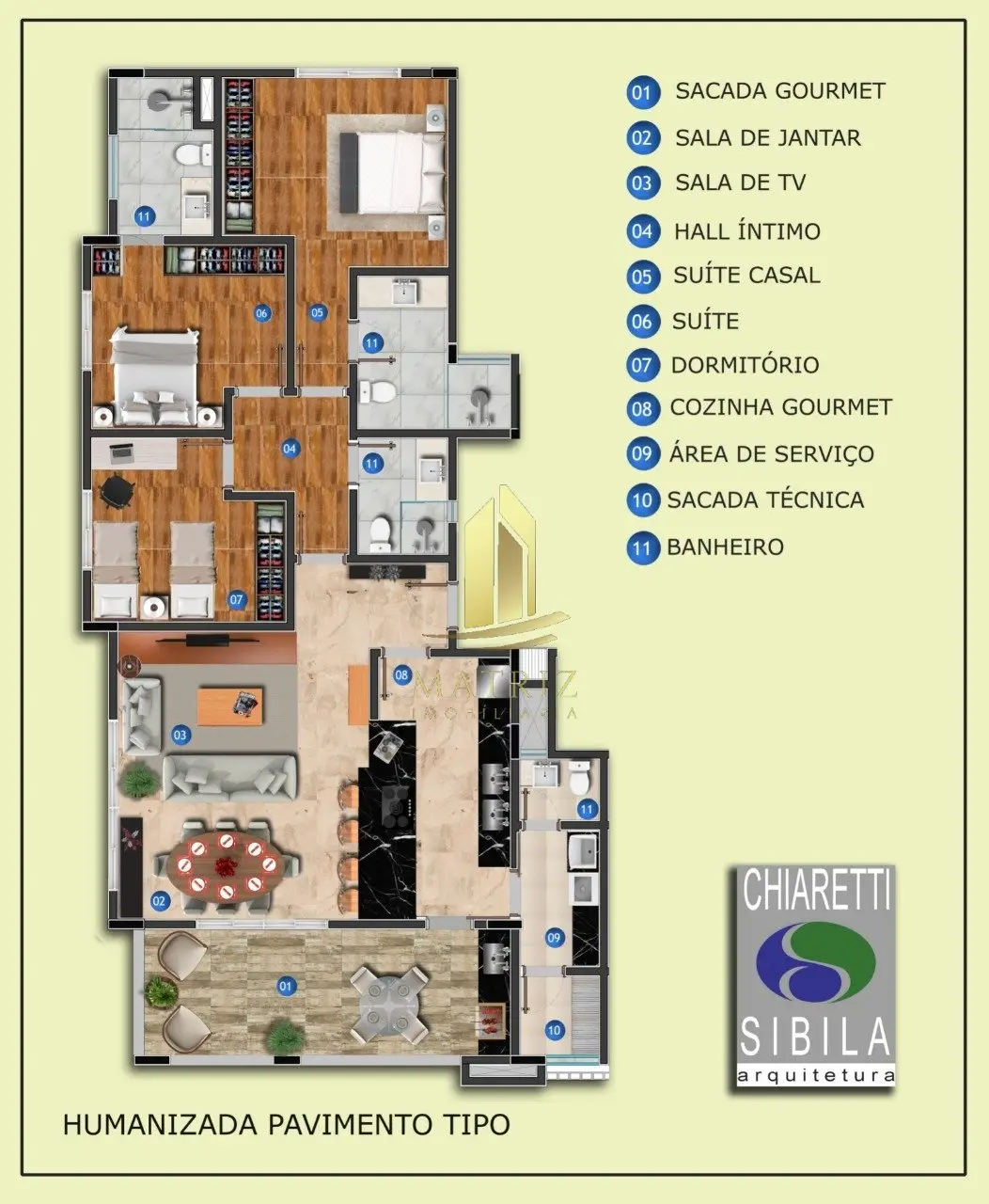 Apartamento à venda no Jardim Piratininga em Franca - Cód. 1636 (Foto 6) - Matriz Imobiliária