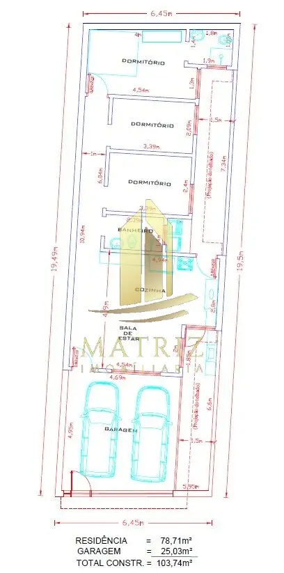Terreno à venda no Vila Regina em Franca - Cód. 1856 (Foto 2) - Matriz Imobiliária