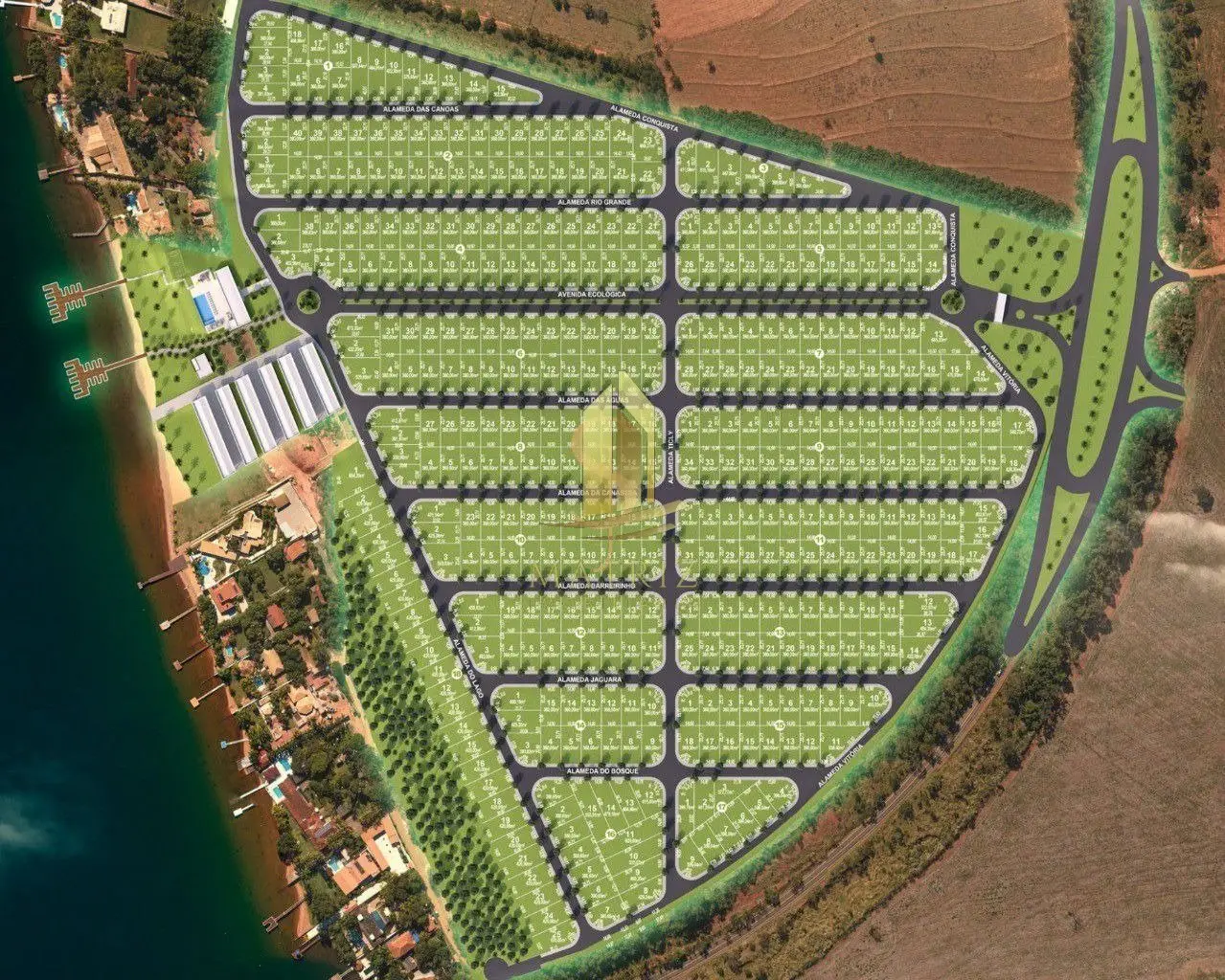 Terreno à venda no Condomínio Ecoville em Rifaina - Cód. 2004 (Foto 5) - Matriz Imobiliária