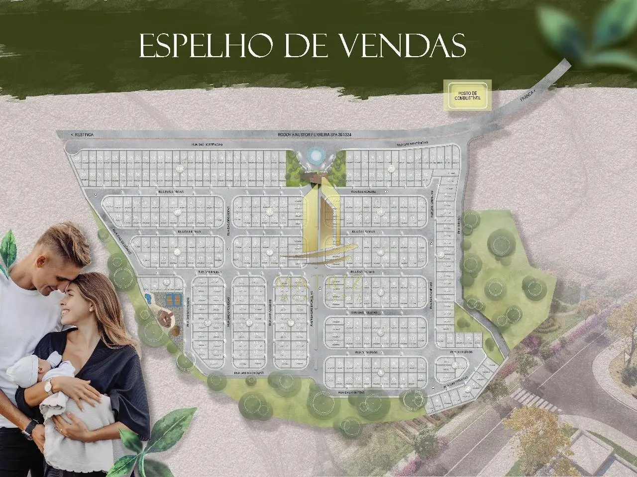 Terreno à venda no Cidade jardins em Restinga - Cód. 2262 (Foto 4) - Matriz Imobiliária