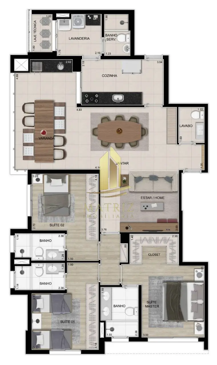 Apartamento à venda na Cidade Nova em Franca - Cód. 3851 (Foto 11) - Matriz Imobiliária