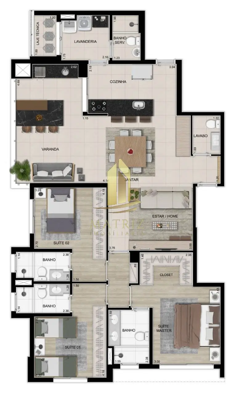 Apartamento à venda na Cidade Nova em Franca - Cód. 3851 (Foto 13) - Matriz Imobiliária