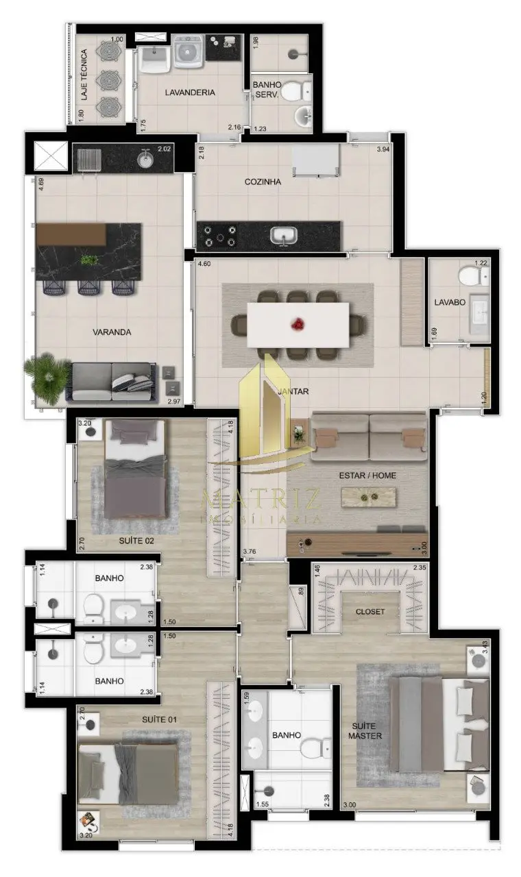 Apartamento à venda na Cidade Nova em Franca - Cód. 3851 (Foto 14) - Matriz Imobiliária