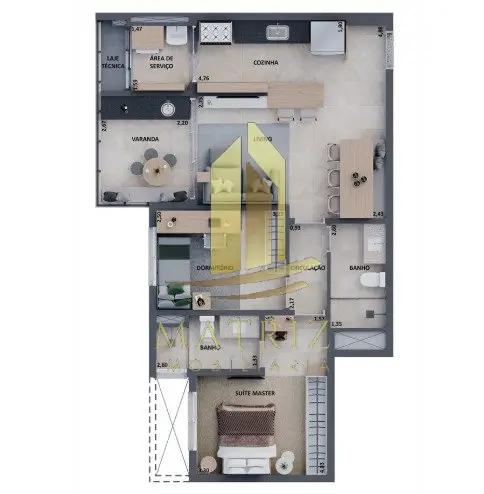 Apartamento à venda no Centro em Franca - Cód. 4238 (Foto 3) - Matriz Imobiliária