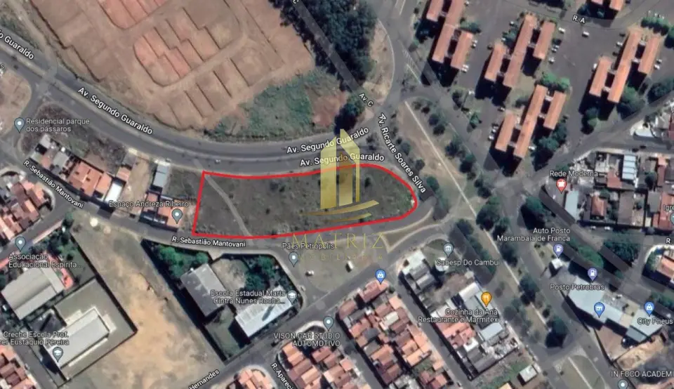 Terreno Comercial para alugar no Jardim Cambuí em Franca - Cód. 1698 - Matriz Imobiliária
